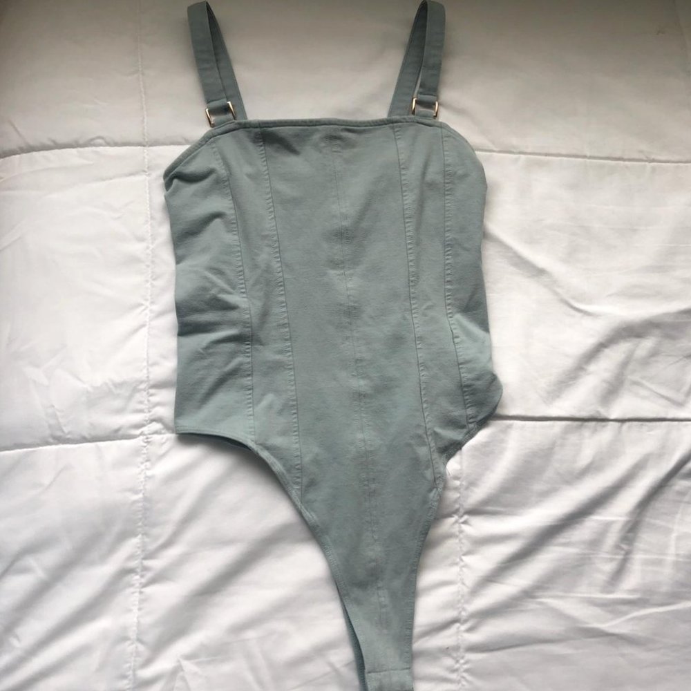 H&M Women's Green and Blue Corset